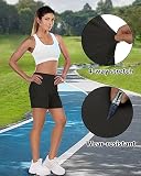 Outdoor Ventures Kurze Hose Damen UPF50+ UV Schutz Wander Shorts Sommer Leicht Trekking Shorts Stretch Schnelltrocknend Wanderhose Schwarz DE38