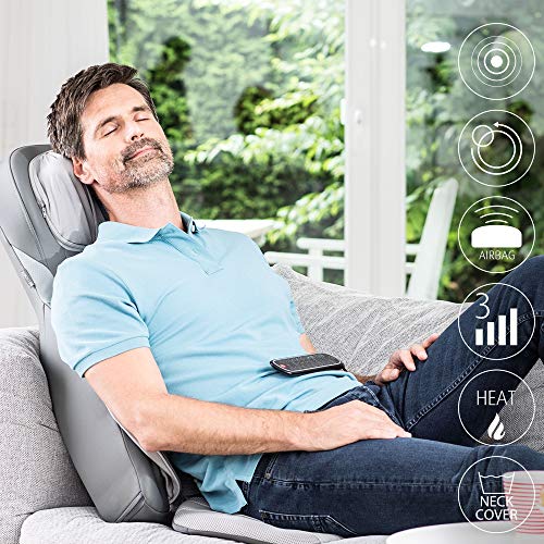 medisana MC 826 Shiatsu Massagesitzauflage, Massageauflage mit Akupressur und Klopfmassage, verstellbare Nackenmassage, 3 Intensitäten, Wärmefunktion für den gesamten Rücken und Nacken - Image 7