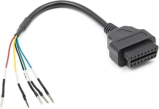 Conector testador de jumper de 16 pinos OBD OBD2 fêmea K Line Can Line Universal Diagnostic Cable K+CAN OBD2 para carro caminhão K + lata Jumper