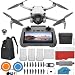 DJI Mini 4 Pro Drone with 3 Battery Fly More Combo with DJI RC 2 Screen Remote Camera Drone Bundle Kit, with 128 GB SD, 3.0 USB Card Reader, Landing Pad, Waterproof Backpack, Strobe Lights and More