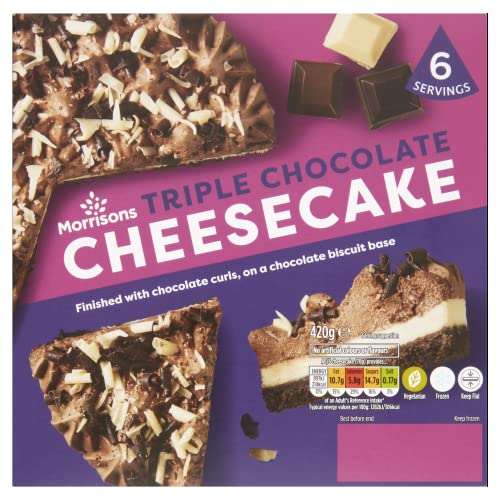 Morrisons Double Chocolate Cheesecake 420g (Frozen)