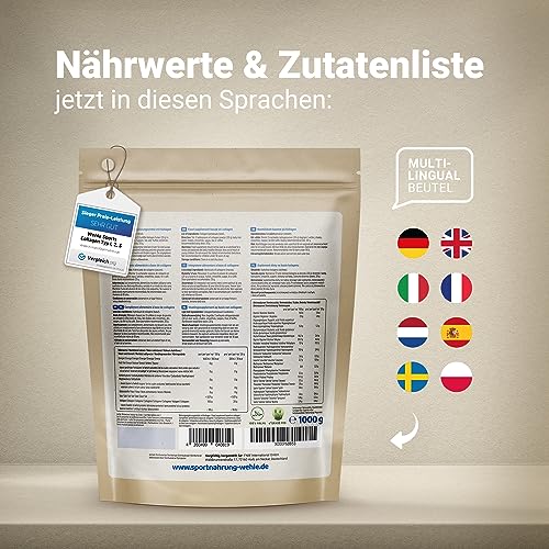 Collagen Pulver 1 kg – Kollagenhydrolysat Peptide Typ I, II & III – Geschmacksneutrales Eiweißpulver – Made in Germany – Wehle Sports (1000g (1er Pack)) - Verpackung kann variieren.