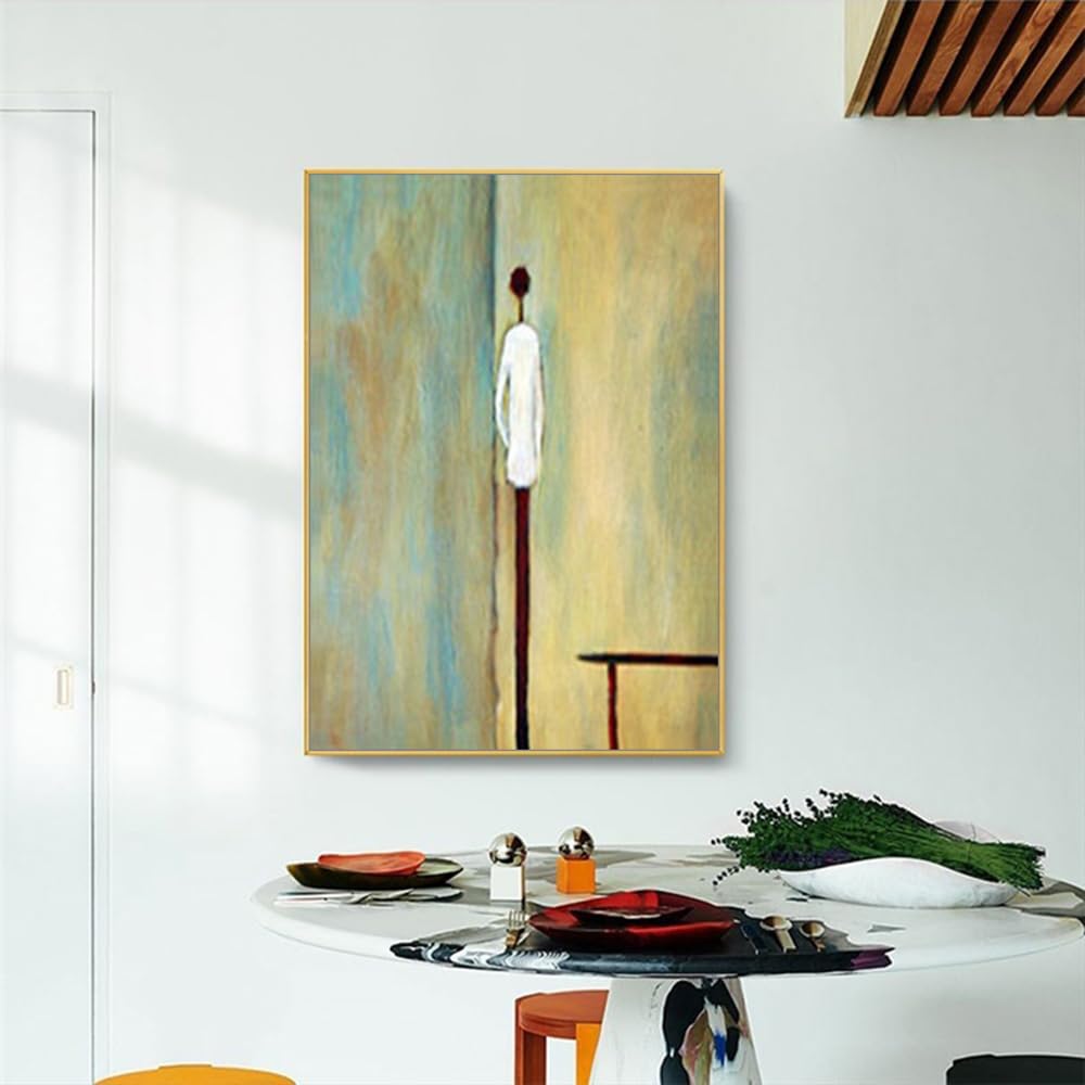 Mintura Ölgemälde auf Leinwand handgemalt 60x90 cm mit Rahmen moderne Wandkunst