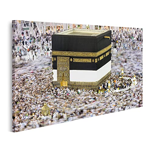 islandburner Tableau sur Toile Kaaba Hajj Arabie Saoudite Musulmans Cadre Affiche Poster Murale Tableaux