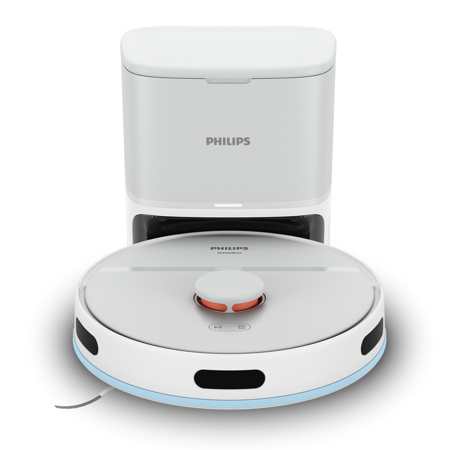 Philips Robot Aspirapolvere Serie 2000 - Aspirazione 2700 Pa, Navigazione Laser, HomeRun App, Stazione di Svuotamento Automatica, 130 minuti di Autonomia, Modalità Tappeto (XU2100/20)