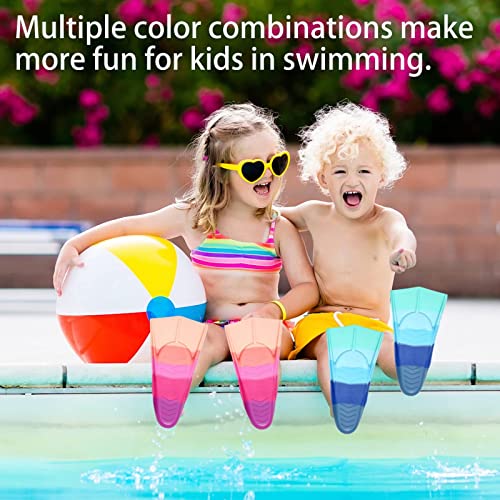 Azuunye Kids Swim Fins,Youth Flippers For Swimming,Swim Training Fins For Lap Swimming,For Children Girls Boys Beginners Small #TOP4