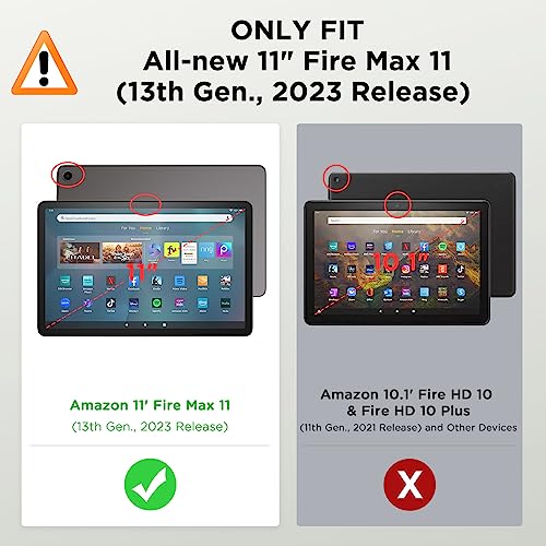 MoKo Case for Amazon Kindle Fire Max 11 Case (13th Generation, 2023 Release) 11" - Slim Folding Stand Cover Case for Fire 11 Tablet with Auto Wake/Sleep, Taro Purple by MoKo - Image 2