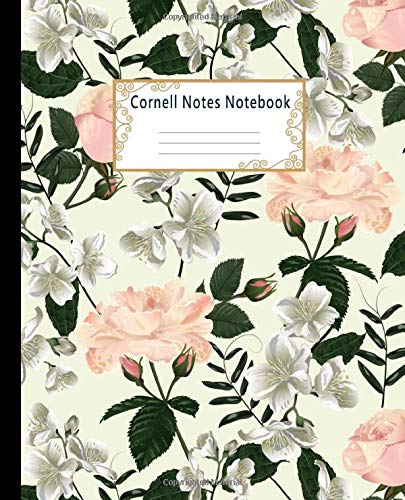 Cornell Notes Notebook: College Ruled Medium Lined Journal: Graceful Jasmine Flowers Cornell Note Pa Cornell Notes Notebook: College Ruled Medium Lined Journal: Graceful Jasmine Flowers Cornell Note Pa