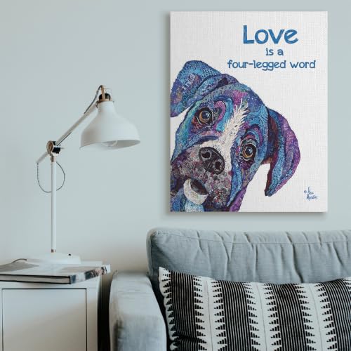 Image of Stupell Industries Four Legged Word Pet, 36 x 48 Inch Canvas Wall Art