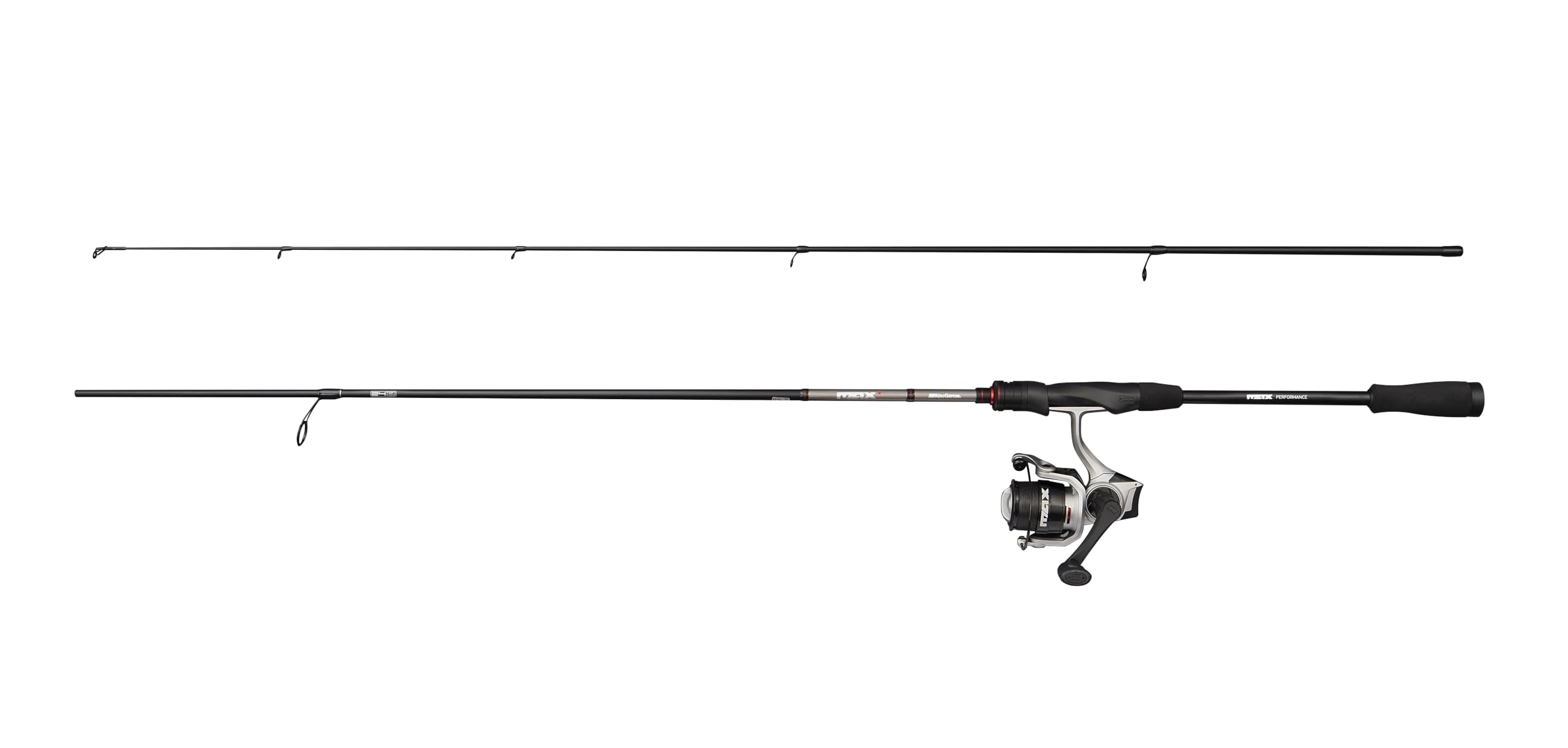 Abu Garcia Max X Spinning Combo with Line, Freshwater Angler Fishing Rod & Reel Pike Perch & Zander, Strong Leightweight & Versatile, Black & Grey, 1.67m Moderate Fast Rod, 7500 Size Reel