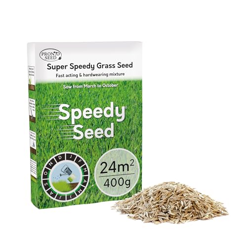 Pronto Seed Premium Grass Seed 400g - Fast Growing, Hard-Wearing -...