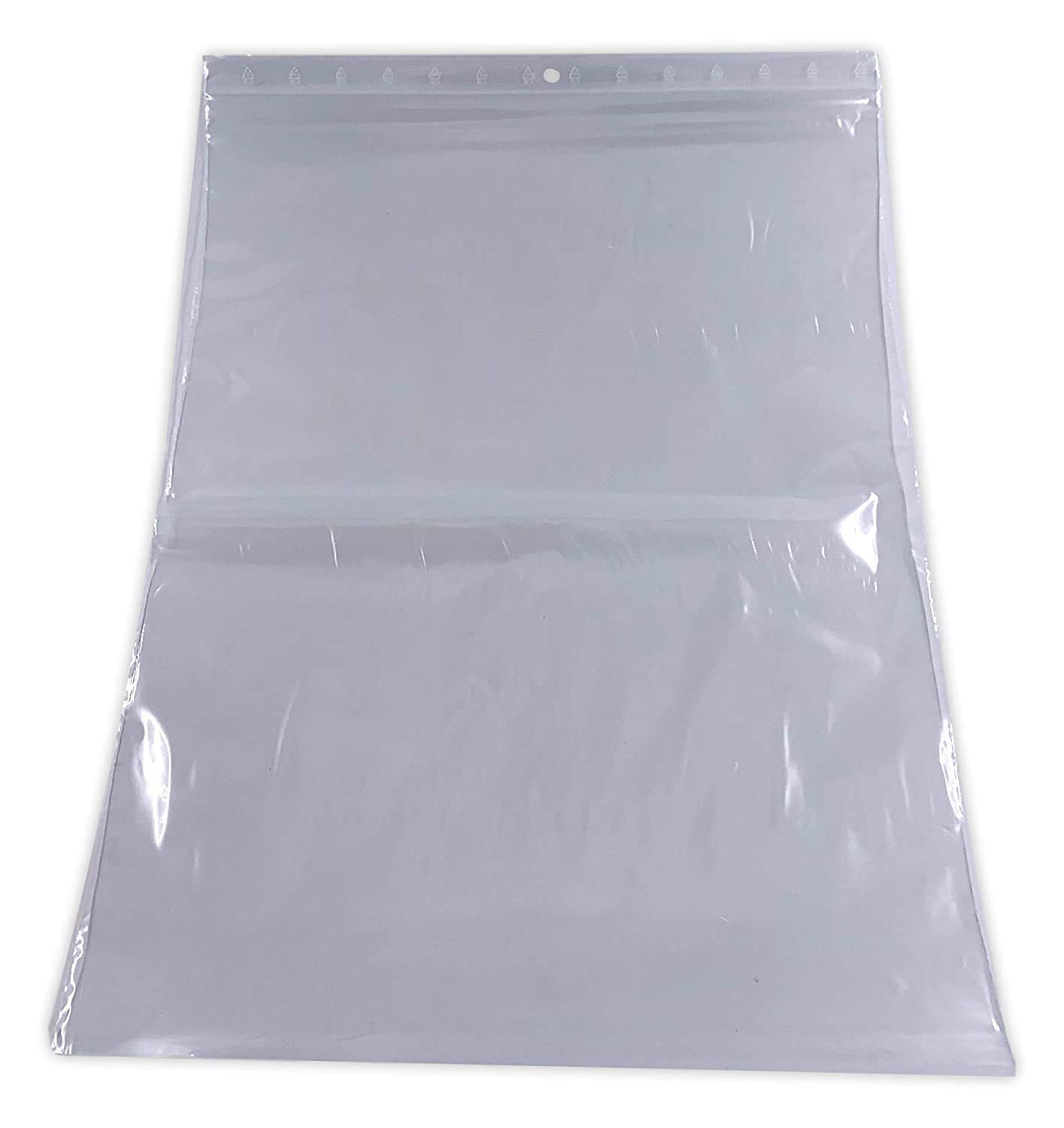 Lot de 100 Sachets 350 x 450 mm Fermeture Zip Transparent