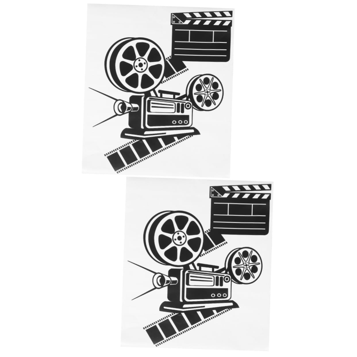 Décalque de mur cinéma adhésif en PVC repositionnable