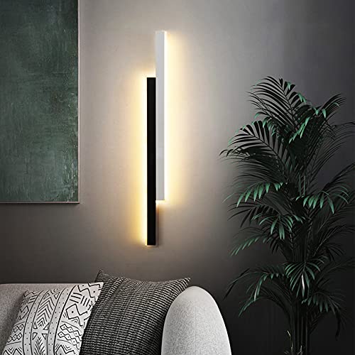 Lampe murale LED anti éblouissement tube linéaire 100 cm lumière chaude salon