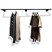 Produktbild RSR Hangers Kleiderstange Industrial Design Wandgarderobe 140 cm x 30 cm für die Wand Schwarz Garderobenstange Schlafzimmer Flur Garderobe Wandmontage