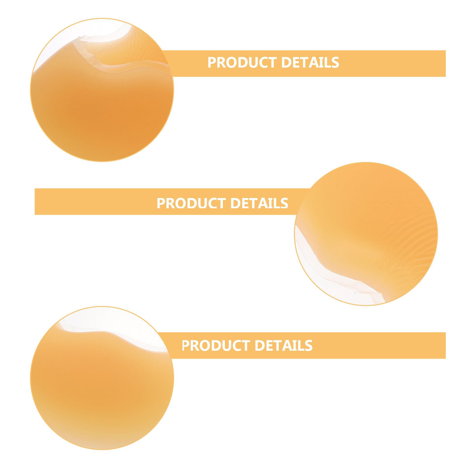 Coussin Facial en Silicone Orange Confortable Appui Face Bas pour Spa et Centres, pour Massages et Soins du Visage