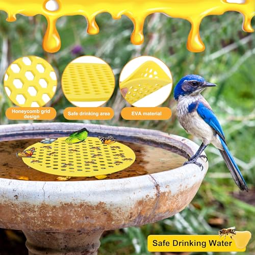 4 Stück Bienen Insekten Trinkbecher, Bee Watering Station Bienenfutterstation, Bienenfutterspender, Trinkbecher für Bienen, Bienentränkestation, Insektentränke für Garten, Bienenfütterung, Bienenbad