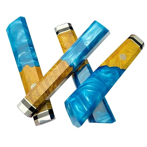 VIGAN 1 pezzo coltello da cucina giapponese ottagonale manico coltello in legno massello manico coltello da pesce crudo manico coltello da chef fai da te