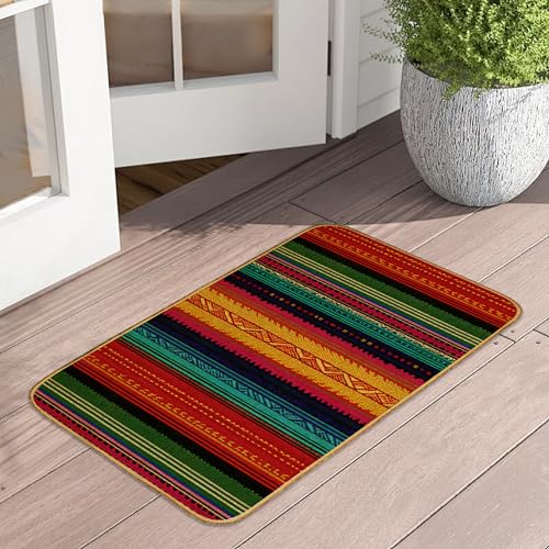 Rainbow Stripes Doormat 17x29