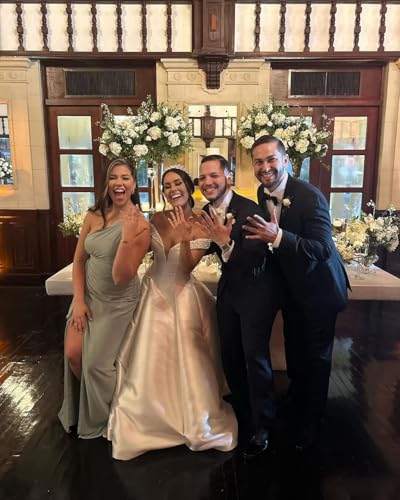 Women's One Shoulder Long Bridesmaid Dresses with Silt 2025 Pleated Aline Formal Evening Dress PU1463