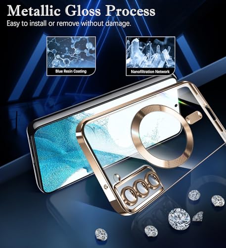 Funda para Samsung S22+ Plus con imán integrado y trasera delgada suave a prueba de golpes 3