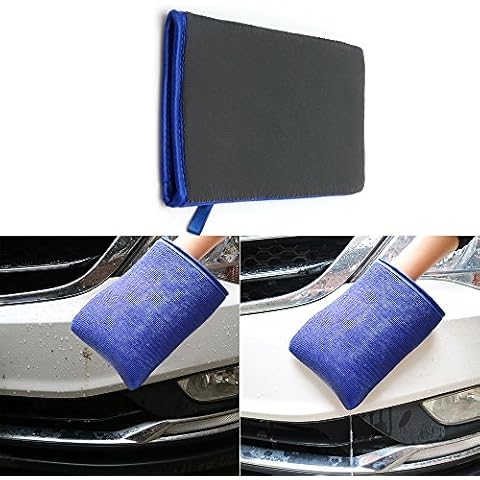 Clay Mitt,Car Wash Magic Clay Mitt Cloth Auto Care Cleaning Towel Microfiber Sponge Pad,Pack of 1 Cover