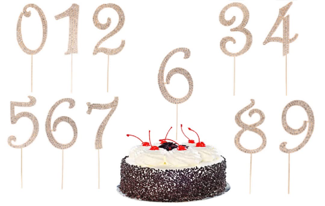 Amazon.co.jp: chenwen 大きなサイズ 数字 0-9 誕生日ケーキトッパー