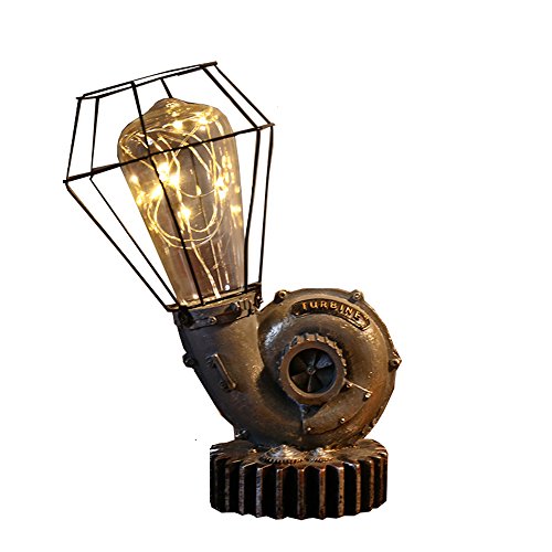 Preisvergleich Produktbild WYMI American Retro Industrial Loft Glühbirnen Modell Tischlampe Europäischen Kreativen Harz Handwerk Ornamente Nachtlicht,B