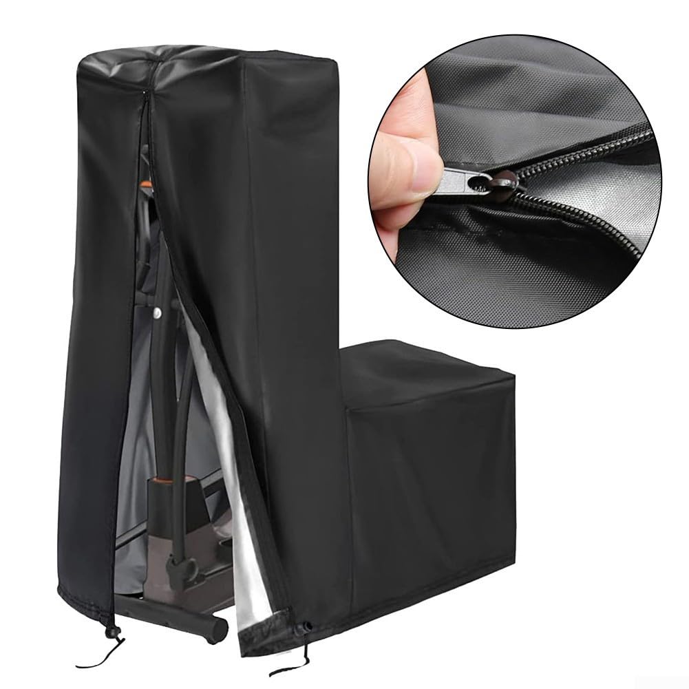 Abdeckung für Heimtrainer 420D-Oxford-Stoff Elliptische Crosstrainer Abdeckungs Crosstrainer für Elliptische Fitnessgeräte Wasserdicht Staubdicht für Drinnen Draußen (grau, 140 x 64 x 165 cm)