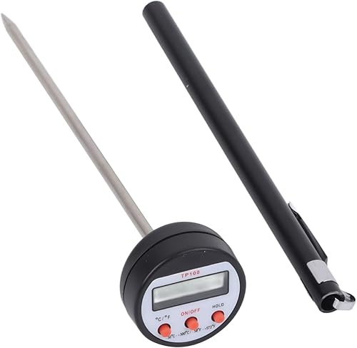 Termómetro digital de carne de bolsillo, termómetro digital portátil, interfaz de usuario simple, diseño de sonda de medición rápida para cocina