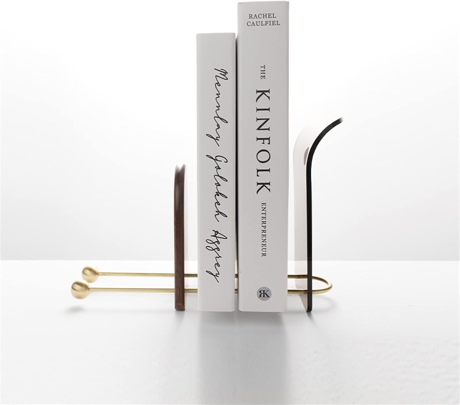 Bookend Support Simple Book File Creative Scandinavian Bookcase Acrylic Shelf Metal Wooden Study Desktop Organizer Ornament Bookends