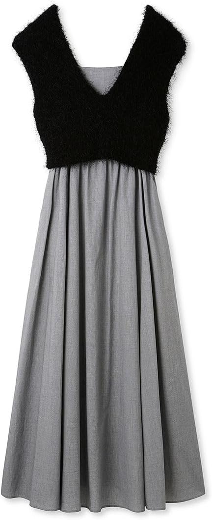 Amazon.co.jp: [スナイデル] ファーライクニットベスト&キャミワンピ  