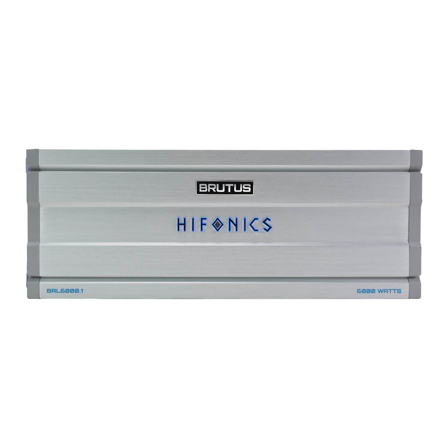 Hifonics Brutus BRL6000.1 Mono Block Amplifier Delivering 6000 watts RMS with a Built-in UV Meter and Intelligent Power Management System.