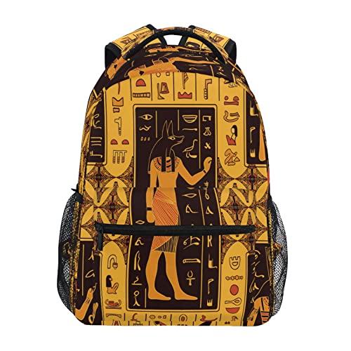 AUUXVA Ancient Egyptian Hieroglyphs Bird Kids Backpack for Boys Girls,Egypt Art 16 Inch School Backpack for Elementary Preschool Kindergarten Bookbags for Teens Children Women Men College Travel Bag