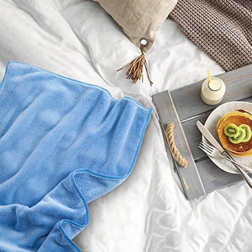 Maggea 4 Piece Oversized Bath Sheet Towels (35 X 70 In,Blue) 700 Gsm Ultra Soft Bath Towel Set Thick Large Cozy Plush Highly Absorbent Towels Quick Dry Bathroom Towels Hotel Luxurious Towels #TOP6