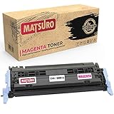  Matsuro Original  Compatible Cartucho de Toner Reemplazo para HP Q6000A Q6001A Q6003A Q6002A 124A CRG-707 (1 Magenta)