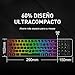 havit Mini Teclado Mecanico Gaming Compacto 60 Español para Juegos Premium, Azul...