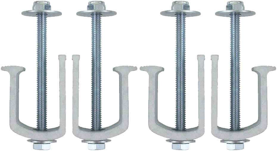 Boxer Toolbox Truck Clamp, Heavy Duty Universal Aluminum Tie Downs, 4 Pack
