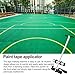 Basketball Court Marking Kit | Athletic Field Striping Machine | Athletic Floor Striping Tool, Parking Lot Lines Round Drawing Tool for Playground