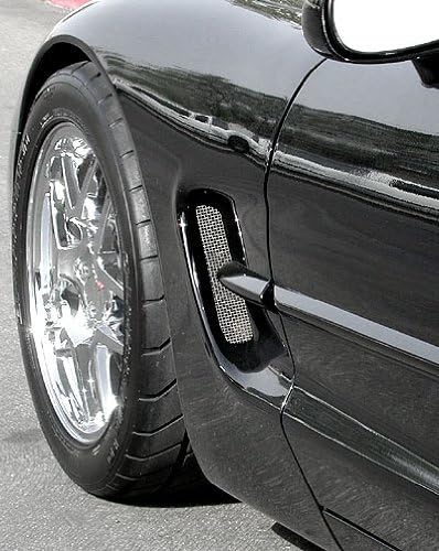 C5 & Z06 Corvette Side Fender Screen 2 Piece Set to Keep Debris Out for 1997-2004 Corvettes