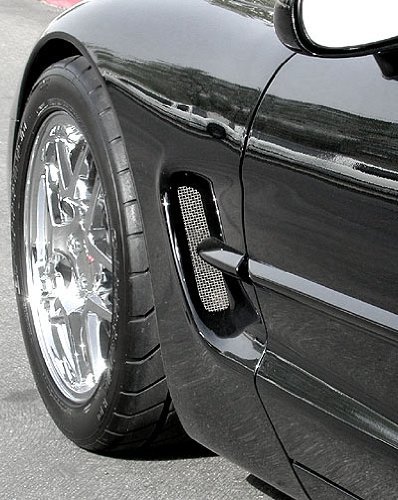 C5 & Z06 Corvette Side Fender Screen 2 Piece Set to Keep Debris Out for 1997-2004 Corvettes