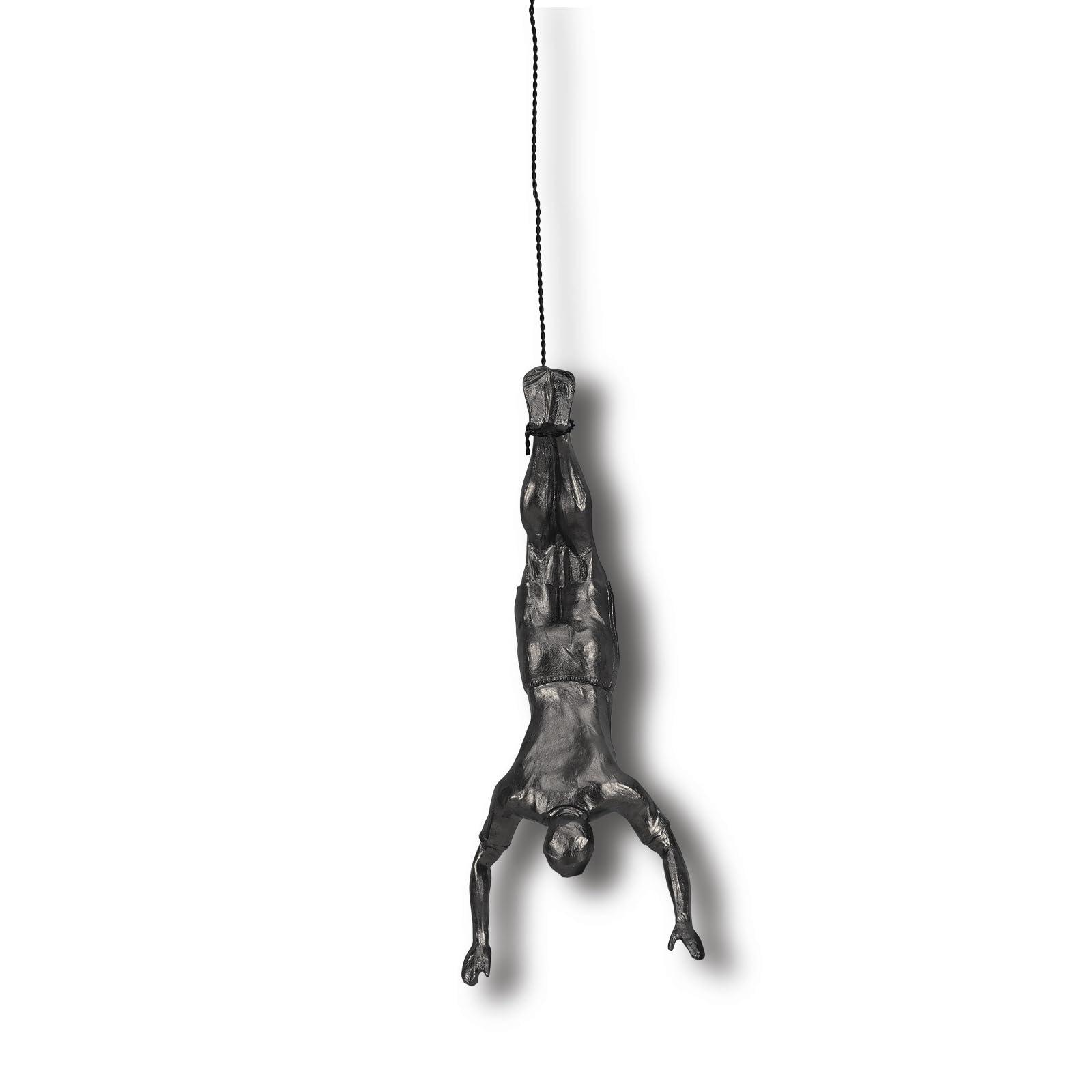 KUAHAI Figuras de hombres escaladores, escultura artística de pared de decoración nórdica, decoración creativa de escalada de óxido, esculturas de mano para el hogar (modelo C)