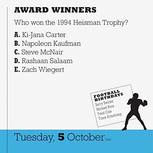 image for Workman Publishing Company Year of Football Trivia! Page-A-Day Calenda