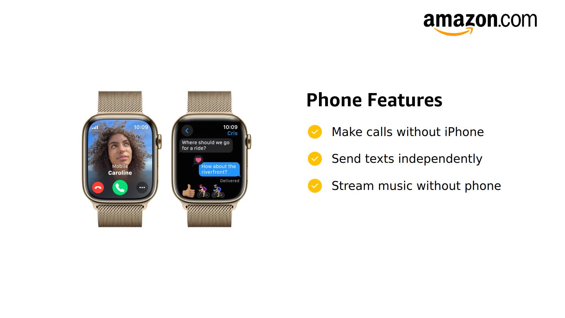 Amazon.com: Apple Watch Series 9 [GPS + Cellular 45mm] Smartwatch