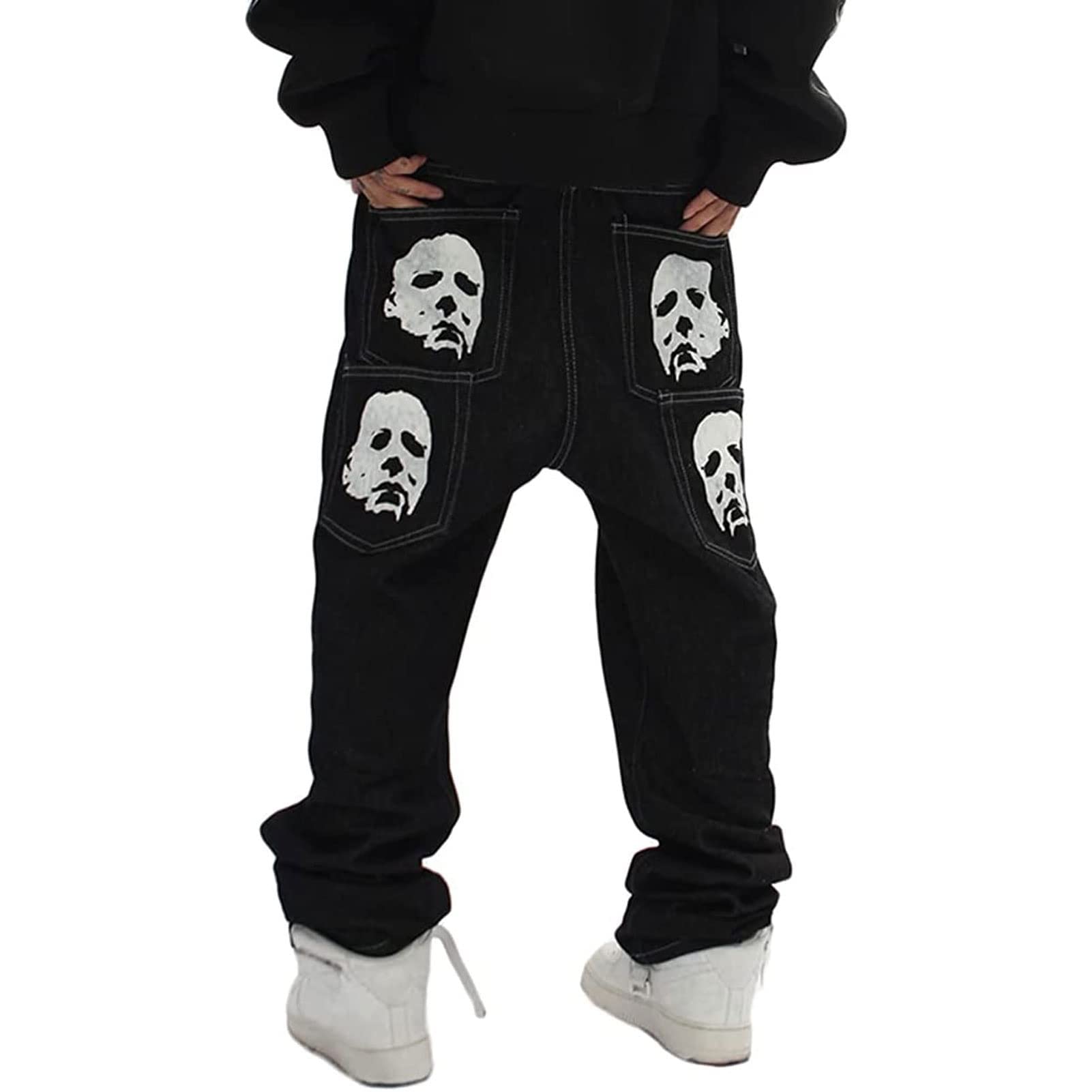 00s ストライプ ワイドパンツ シティー ストリート テック バギー y2k Amazon.co.jp: Y2Kファッションストリートウェアメンズバギー