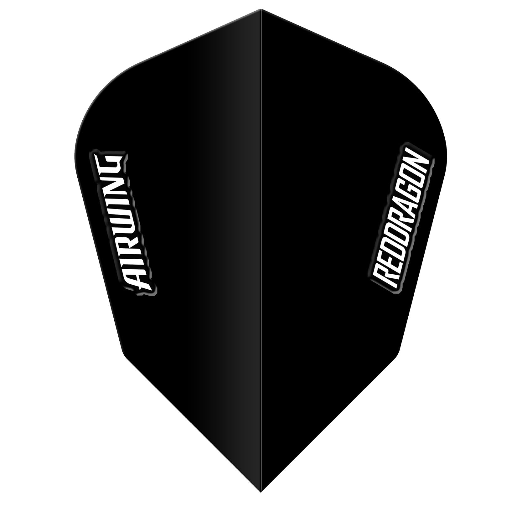 RED DRAGON Airwing Unique Moulded Black V-Standard Dart Flights 1 Set Per Pack (3 Dart Flights in total)