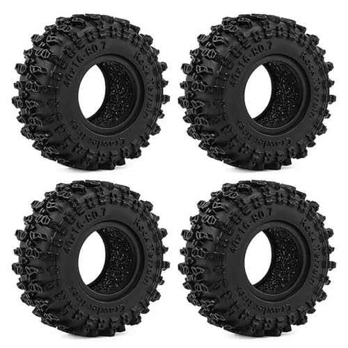 Pneus Axial SCX30 souples 40x16mm anti-glisse avec inserts - 5
