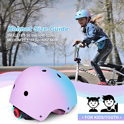 Image of Kids Bike Helmet,Toddler Skateboard Helmets for Ages 2-3-5-8-14 Years Boys Girls，Adjustable Multi-Sport Bicycle Skateboarding Football Roller Skating Scooter Rollerblade Balance Bike Helmet