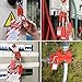 SAFBY 4-in-1 Lockout Tagout (Loto) Kit–Complete OSHA Safety Group Lock Out Hasps, Tag Out for Kits Station Electrical (4 Kits in 1)