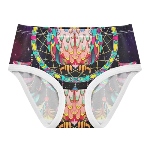 Bright Girls Underwear Toddler 2t Cotton Cute Panties Girl Dreamcatcher Owl Galaxy Briefs Girls Undies